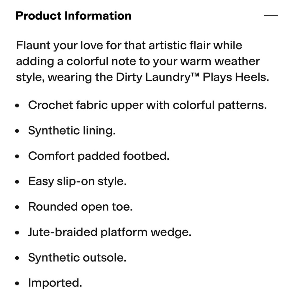 Dirty Laundry ‘Plays’ Patchwork Crochet Platform … - image 7